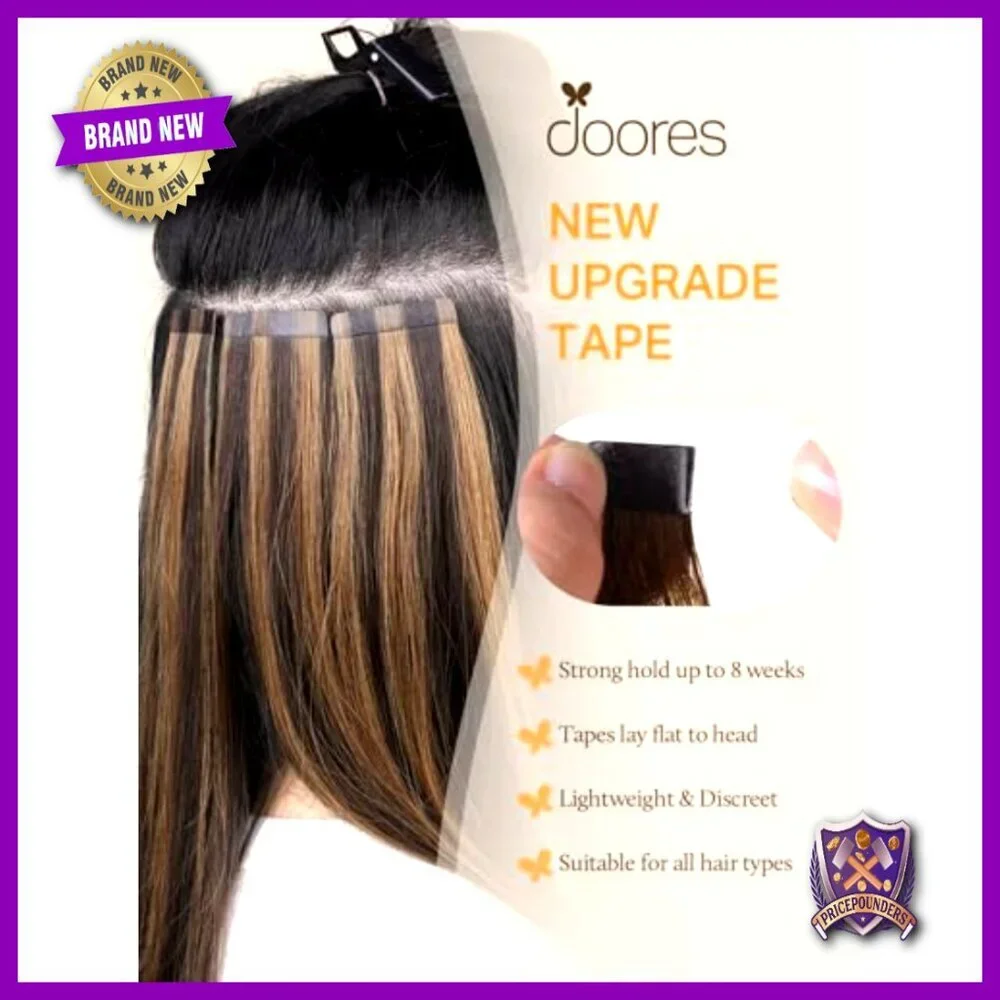 Tape-In Human Hair Extensions 18 Inch 50g 20pcs Remy Straight Skin Weft